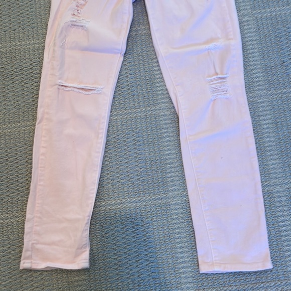 Paige Skyline Ankle Peg Jeans Distressed Pink size 28 - Picture 5 of 7